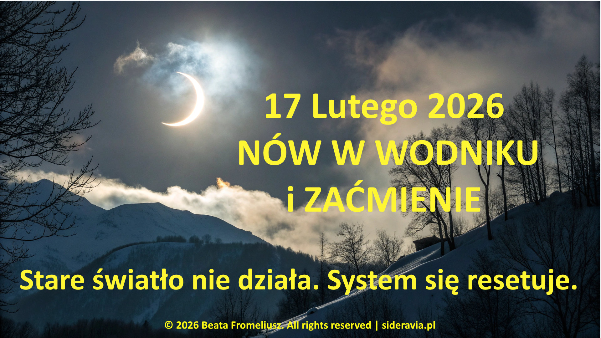 Nów w Wodniku 17.02.2026